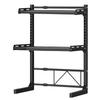 2/3 Tier Extendable Microwave Stand Multi-Function Over Microwave Shelf Height Adjustable Kitchen Storage Rack for Home Office