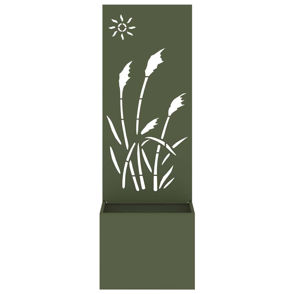 Garden Privacy Screen Canvas Olive Green 50 X 140 Cm