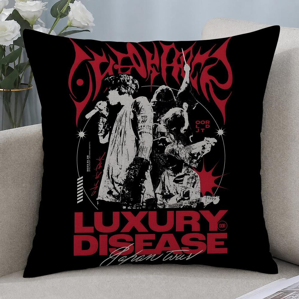 Band ONE OK ROCK Cushion Cover Cushion Covers Natural Linen Breathable Sofa Bedroom Decor Pillowcase