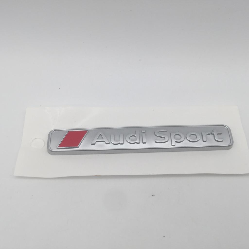 2026 1pcs ABS for Audi Sport car emblem Side Fender Rear Trunk sticker Badge styling Auto accessorie
