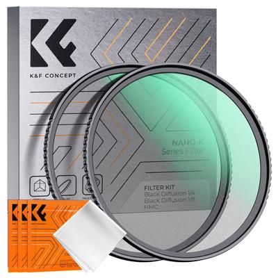Concept 67mm Black Mist Filter Soft For Contrast Soft Delineation 18 Layer Nano Coating On Both Aviation Aluminum Thin Water Oil Compatible K&F