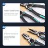 Useful Metal Hammerhead Pliers CR-V Universal Diagonal Pliers With Hammerhead multifunctional Wire Cutting Hardware Tools