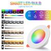 1-10PCS LED Downlight Dimmable Tuya Intelligent Graffiti Control Voi APP RGB CW Full Color Spot Iling Ressed for Kitchen