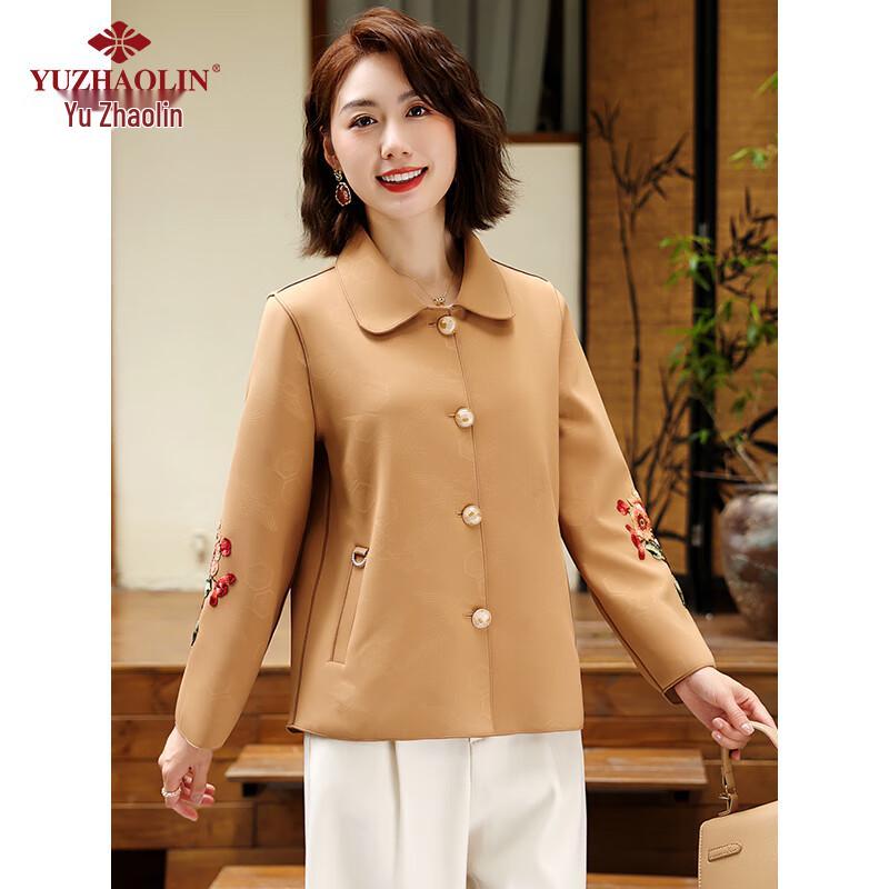 Yuzhaolin Women's Embroidered Spring/Autumn Jacket