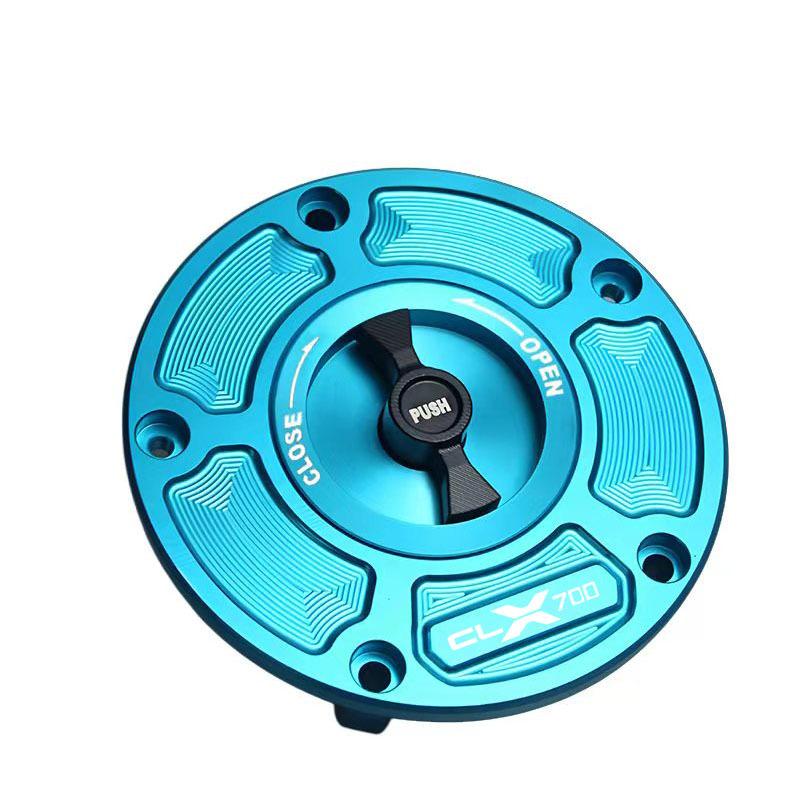 CNC Motorcycle Fuel Gas Tank Cap Cover Fuel Filler Keyless Cover Protections For CLX 250 700 CLX 250CL-X 700CL-X ALL Years