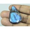 23X38X05MM Natural Purple Spectrolite Labradorite Pear Cabochon Gemstone G-15