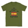 Spain Spanish Map T Shirt Summer  Trendy Cool TShirts Men Cotton Crew Neck Oversized Clothing Short Sleeves Vintage Tshirt