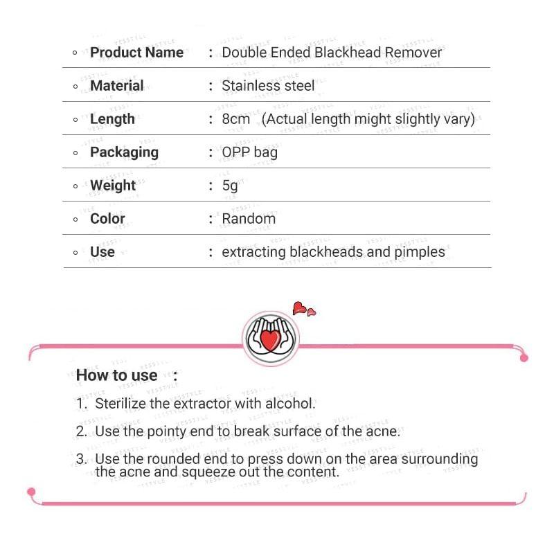 Schulzeit - Doppelseitiger Mitesserentferner