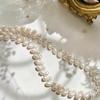 Natural Freshwater Baroque Pearl Necklace with Small Rice Grains, Wheat Ears, Irregular, High Grade, New Style Necklace