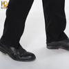Naidian Men's Chef Pants Half Elastic Straight Leg