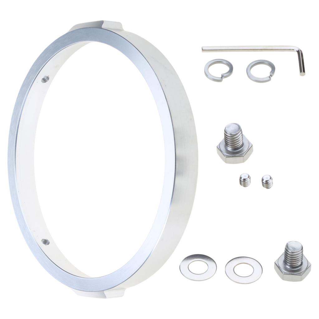 Motorcycles Lighting Accent Accessory: 5-3/4" LED Headlight Trim Rings Modification Headlamp Bezel Trims