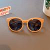 2025 New Kids Cute Checker Panel Color Round UV400 Sunglasses Baby Girls Outdoor Sun Protection Sunglasses Children Sun Glasses