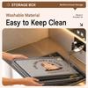 Foldable Clothes Storage Box With Zipper Lid Nonwoven Fabric Organizer Bin For Bedroom Wardrobe Travel Bedding And Daily Seasonal Items