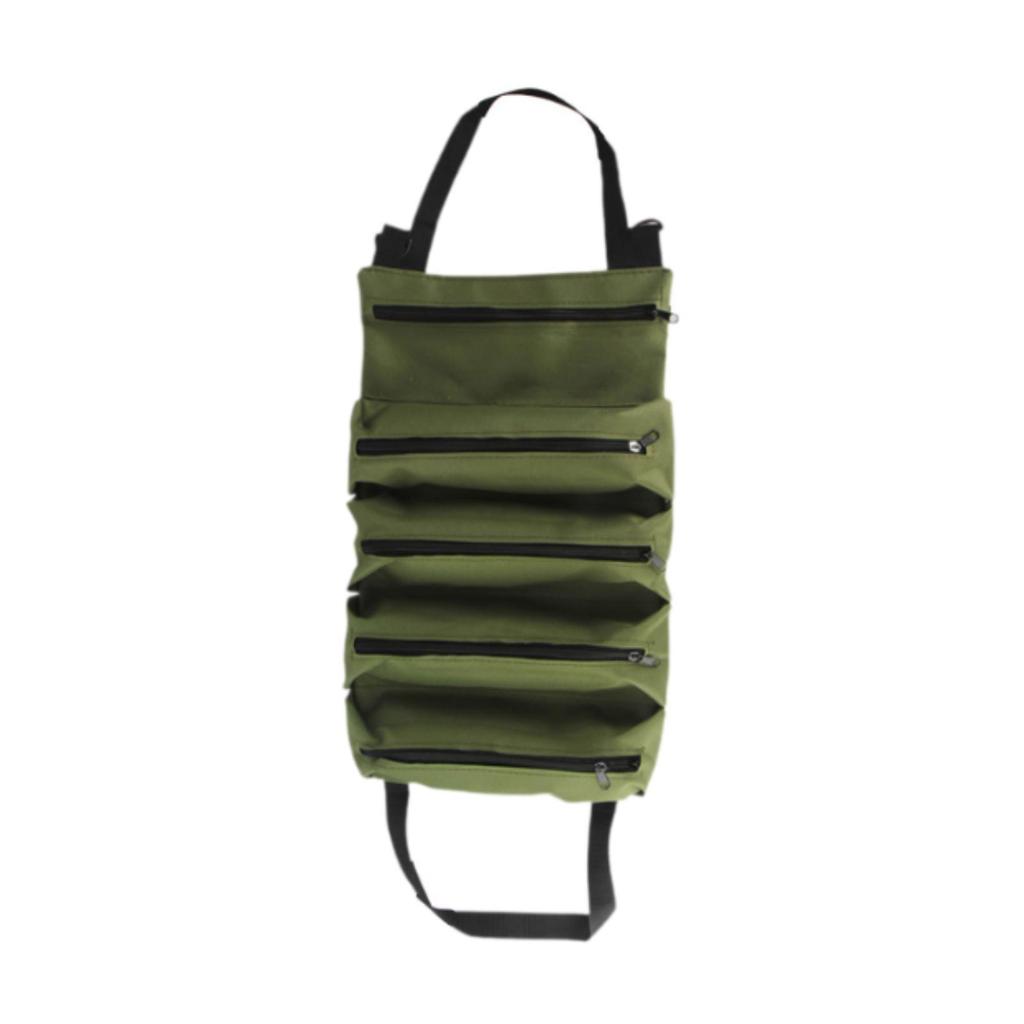 Hardware Tool Bag Large Capacity Multiuse Roll Up Tool Bag for Carpenter Maintenance Workers Builders Installers Electricians