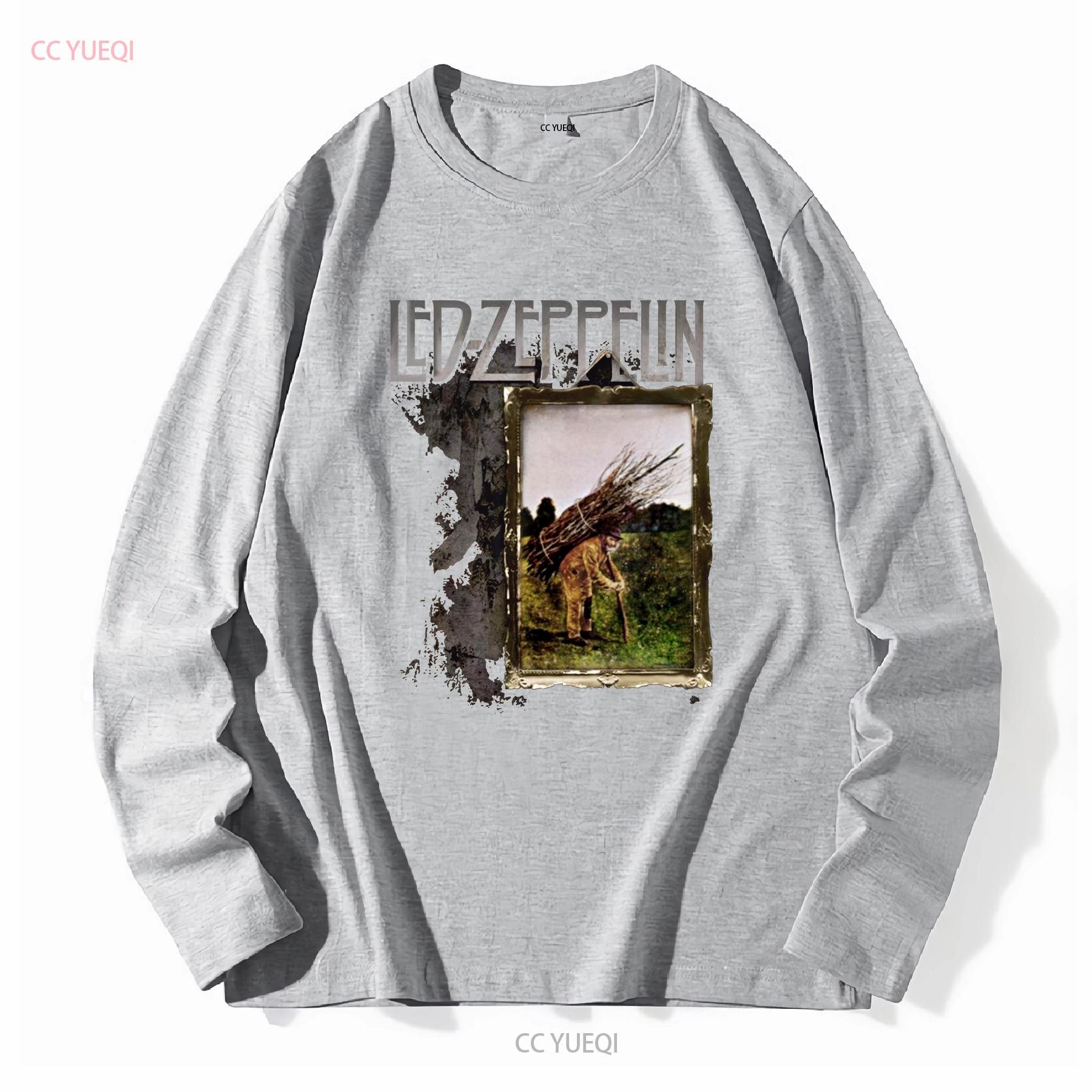 

Led Zeppel n Футболка фанатська S 3XL вінтажна Прана модна М яка Повсякденна Трохи зручна чоловіча Унісекс Стильна M