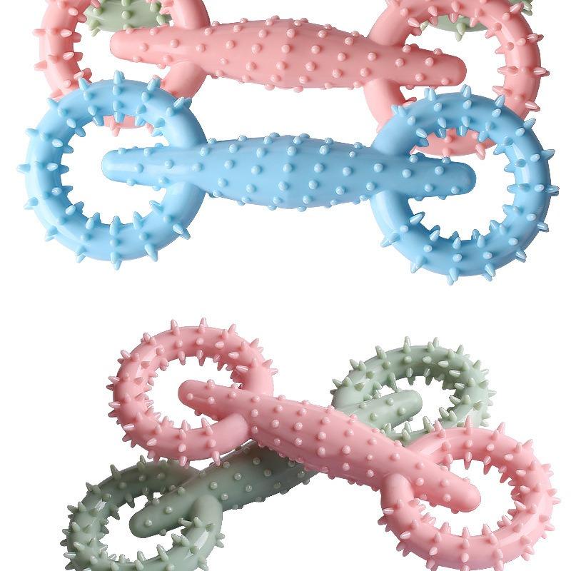 Durable Tpr Pet Chewing Ring Toy For Small And Medium Dogs