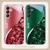 Farbe Diamantverlauf Für Samsung Galaxy A01 A02 A03 Core A04 A14 4G A13 54 34 31 20 25 23 22 5G S21 Ultra S20 Glas Handyhülle
