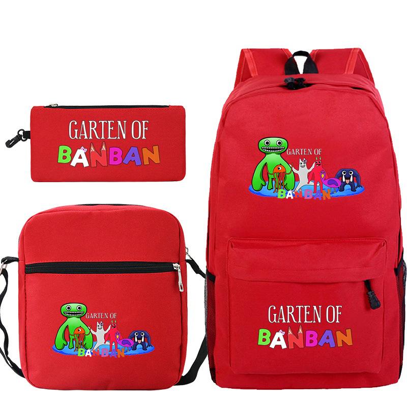 Spotted Garden Primary School Bag Shoulder Bag Pencil Bag Three-piece Set