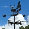 Weather Vane Ornament: Outdoor Wrought Iron Spray-Painted Roof Decoration Metal Craft