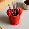 3D Printed Lobster-shaped Pencil Holder Lobster Shape Animal Shape Stand-Up Pen Pouch Plastic Desktop Storage Cup Home Decor