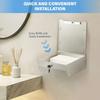 Metal Tissue Holder Wall-mounted Bathroom Tissue Dispenser Tissue Box Kitchen Bathroom Tissue Towel Dispenser With key