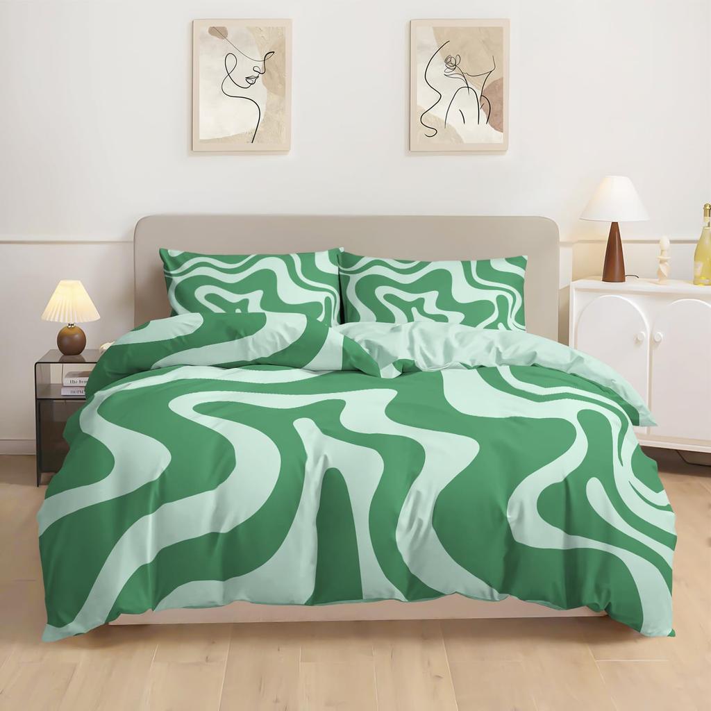 Black Plus White Striped Quen Sized Dimensions Soft Duvet Cover, Stylish Soft Warm Soft Duvet Cover, Suitable For Men Plus Women Bedrom Soft Duvet