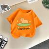 Children's Casual Short-sleeved T-shirt, Summer Boys' And Girls' Cute Capri Blouse