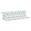 Garden Bench Cushions 2 pcs Leaf Pattern 200x50x7 cm Fabric