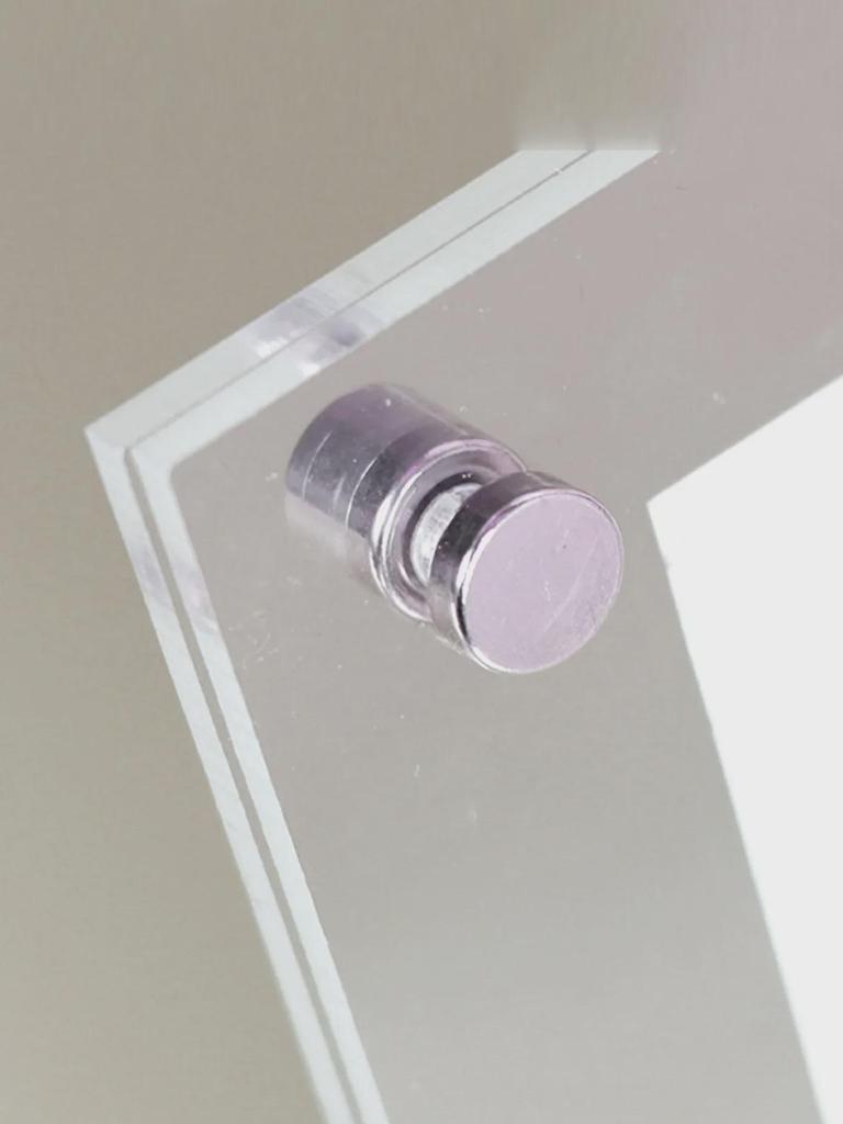 6" Double-Sided Acrylic Photo Frame Stand, Transparent Wall Hanging for Postcards & A4 Posters.