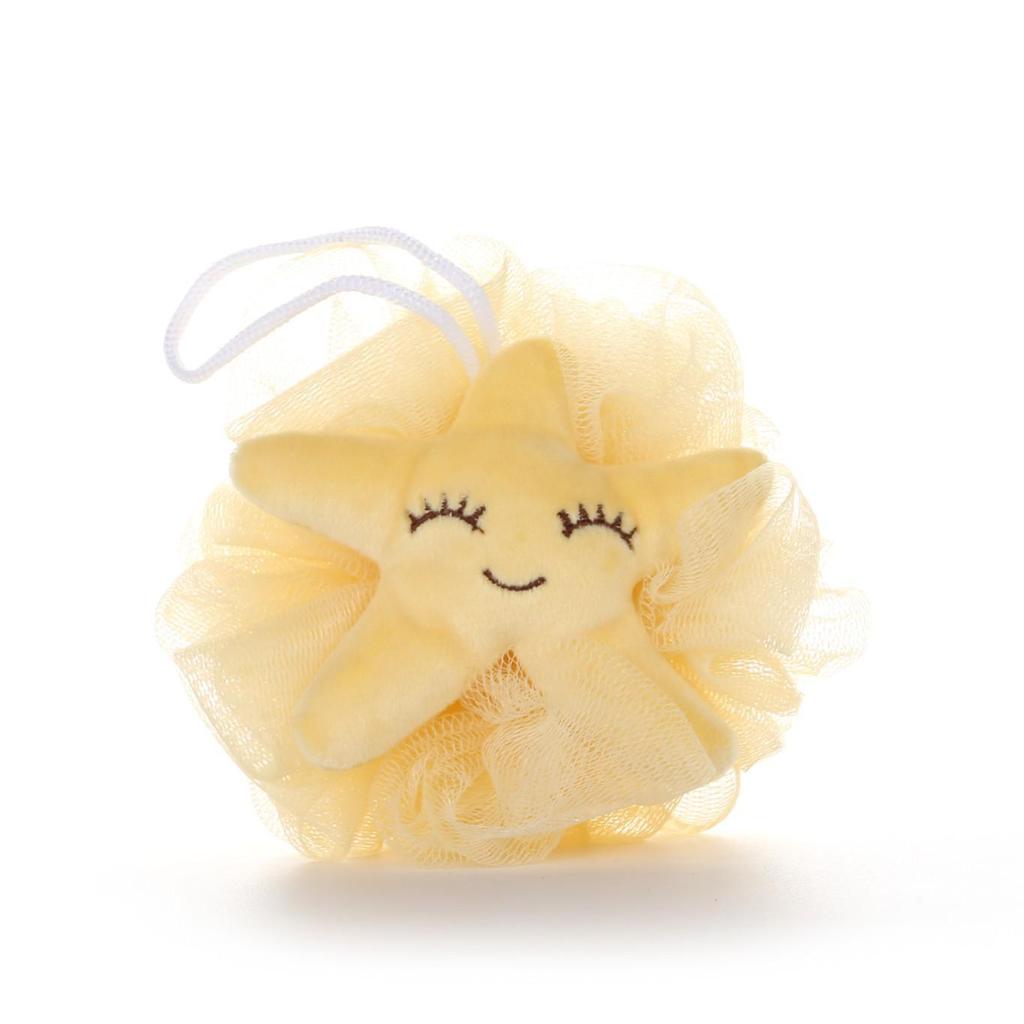 Creative Fruit Bath Flower: Cartoon Bath Ball & Foaming Net Scrubber