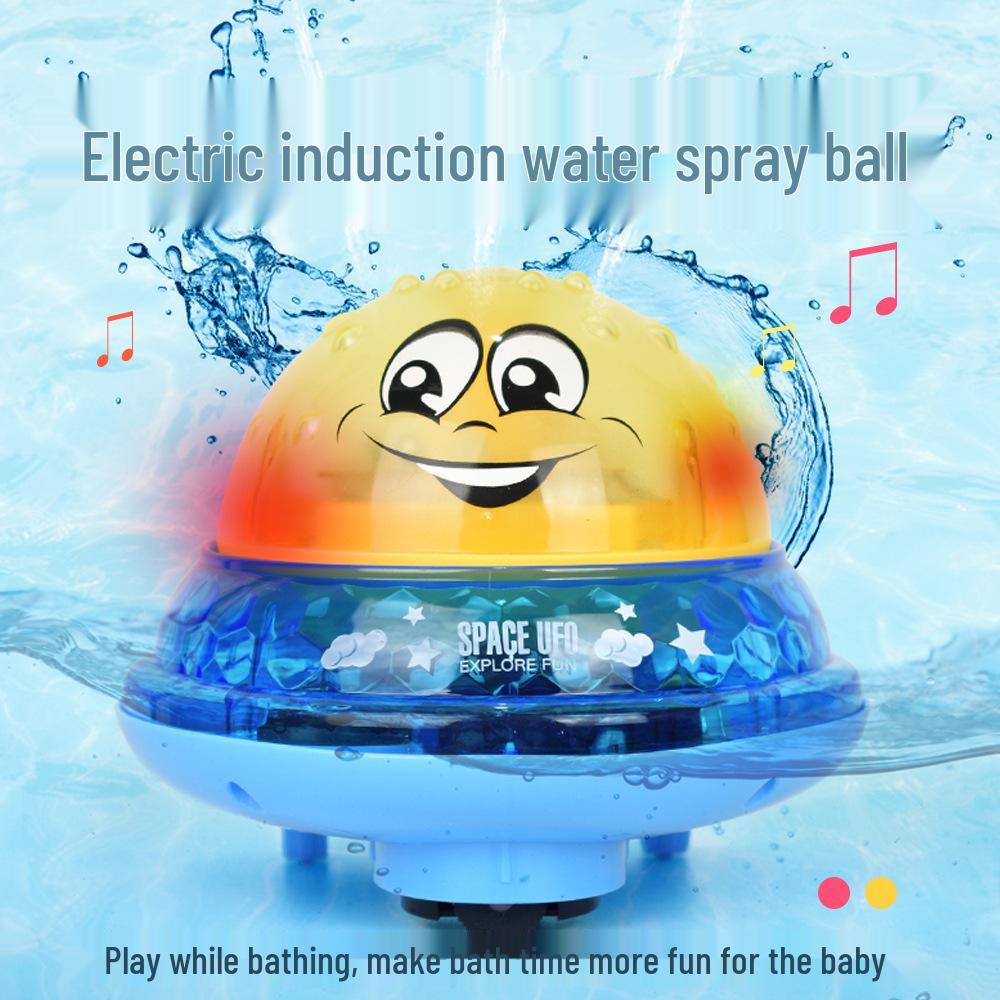 Electric Induction Whale Bath Toy: Water Spray & Universal Wheel Fun