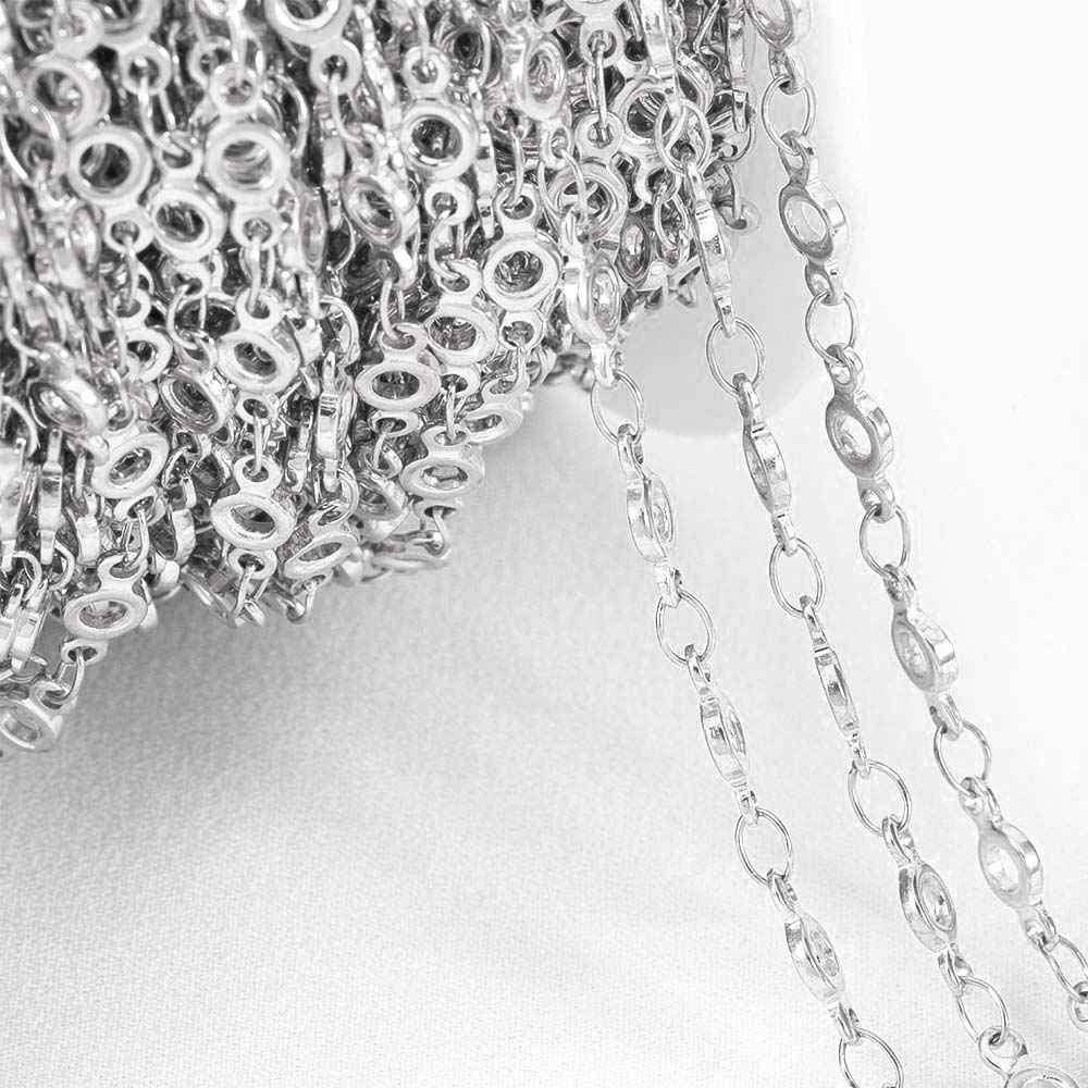 1Meter Multi Styles Stainless Steel Gold Color Silver Color Link Chain Bulk Chains DIY Necklace Jewelry Making Wholesale No Fade