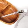 15.8cm Transparent Handle Flat Head Mask Brush for DIY Spa Mixing
