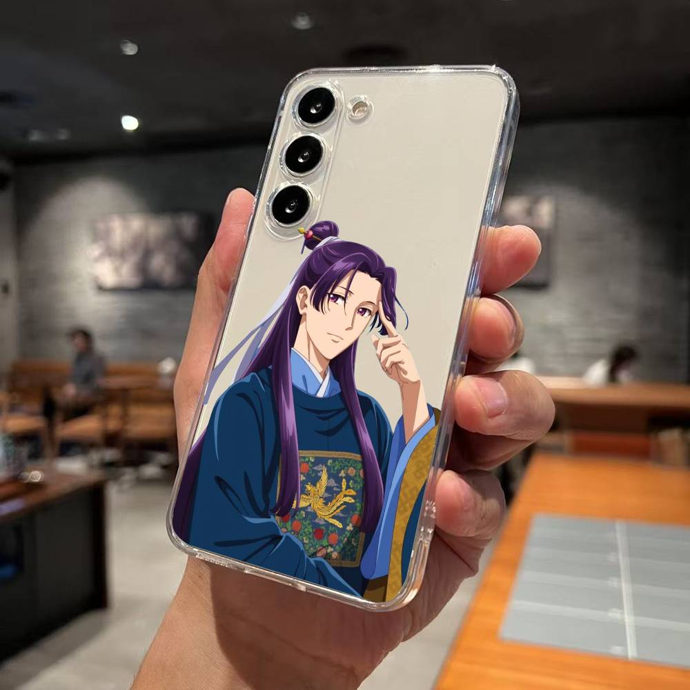 

Jinshi And Maomao Anime Apothecary D-Diaries Phone Case For SamsungA10 A12 A31 A40 A70 Transparent Cover Case Samsung a52 a52S