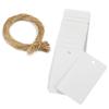 100pcs Paper Jewelry Packaging Blank Labels Display THANK YOU Tags Price Stickers With Rope Necklace Making Bracelet Supplies