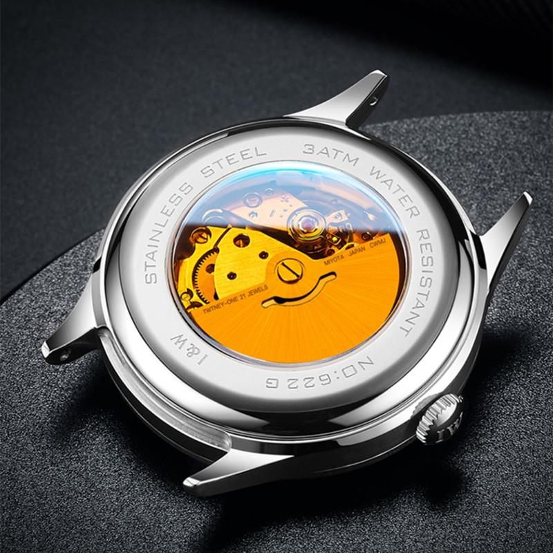 CARNIVAL Brand Automatic Watch Luxury Sapphire Calendar MIYOTA Movement Mechanical Wristwatches Waterproof for Man Montre Homme