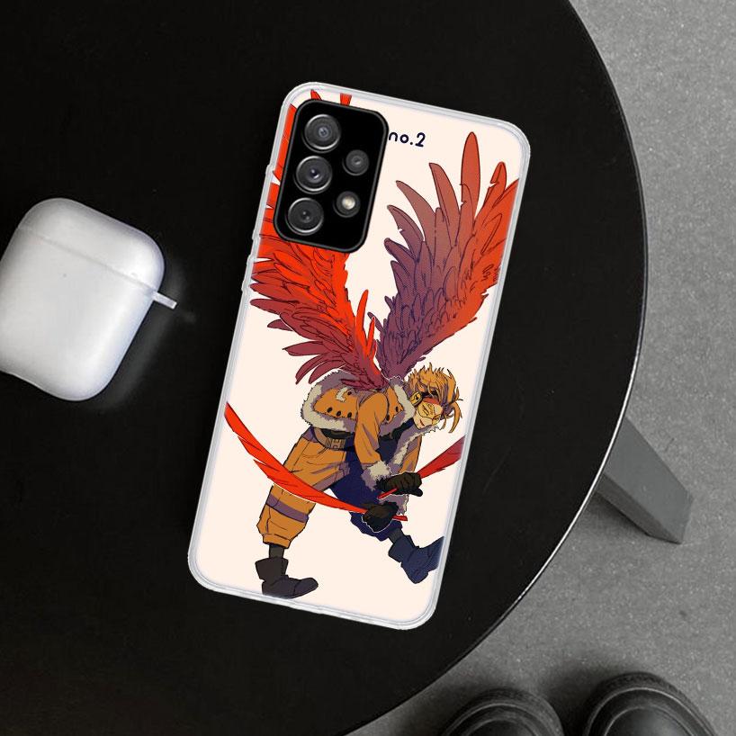 Hawks MHA My Hero A-Academy Phone Case Cover for Samsung Galaxy A12 A22 A32 A52 A72 A02S A51 A50S A31 A20S A10S Note 20 Ultra 10