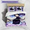 3pcs Custom Name Demon Slayer Shinobu Kocho Bedding Set Duvet Cover Closure Includes 1 Duvet Cover & 2 Pillowcases for All Seasons Bedroom Decor