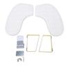 Nail Hand Rest Breathable High Resilience Ergonomic Water Proof U Shaped Manicure Arm Rest for Nail Salon White