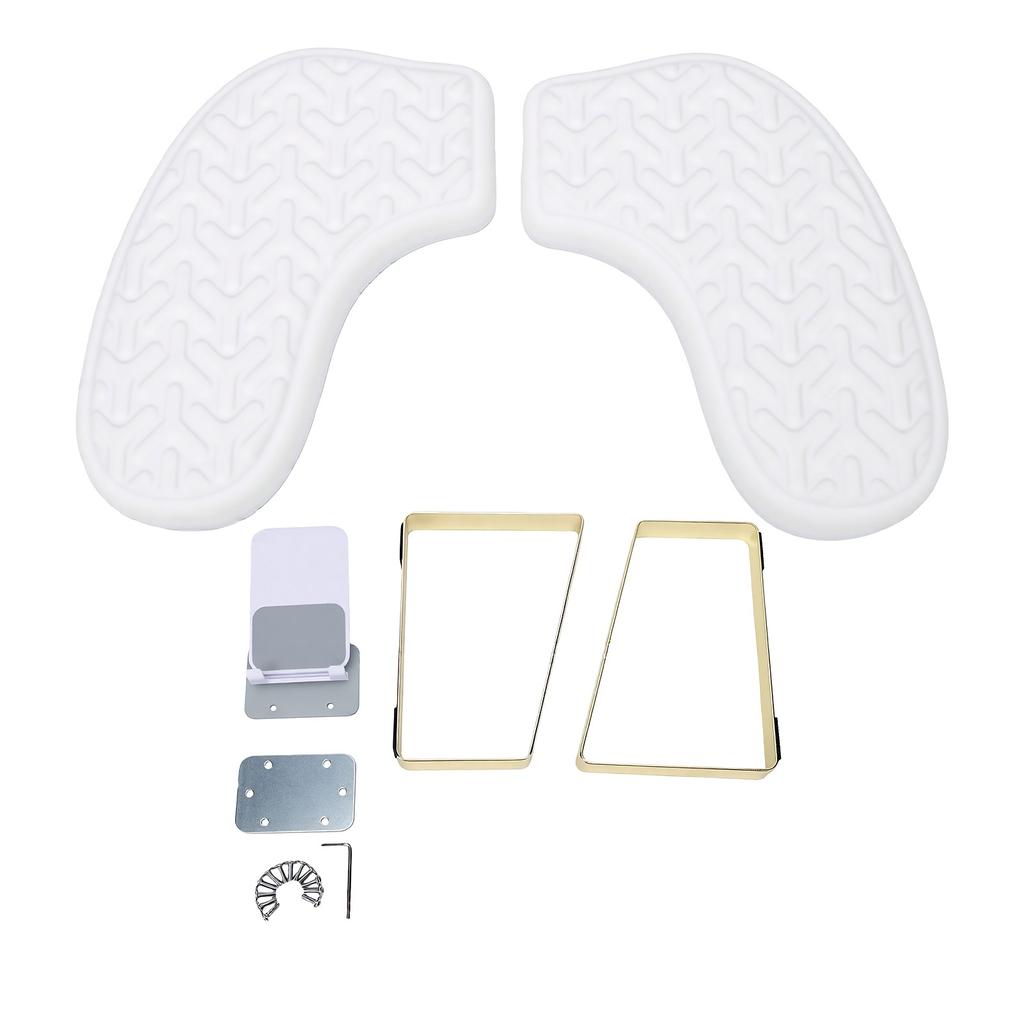 Nail Hand Rest Breathable High Resilience Ergonomic Water Proof U Shaped Manicure Arm Rest for Nail Salon White
