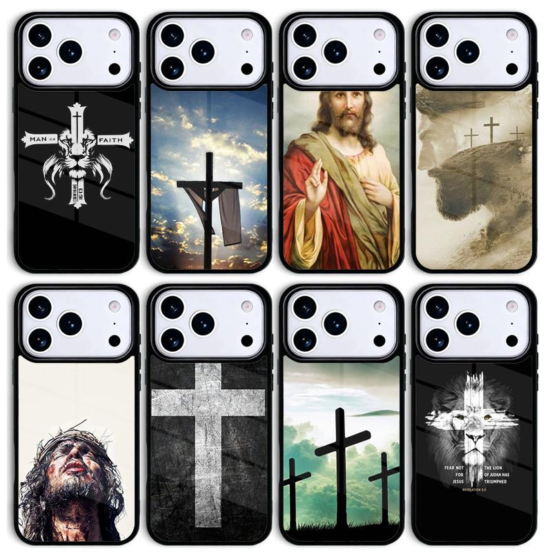 christian cross Mobile Phone Case for IPhone 17 AIR 16pro Max 15 14 13 12 11 Bumper Cover