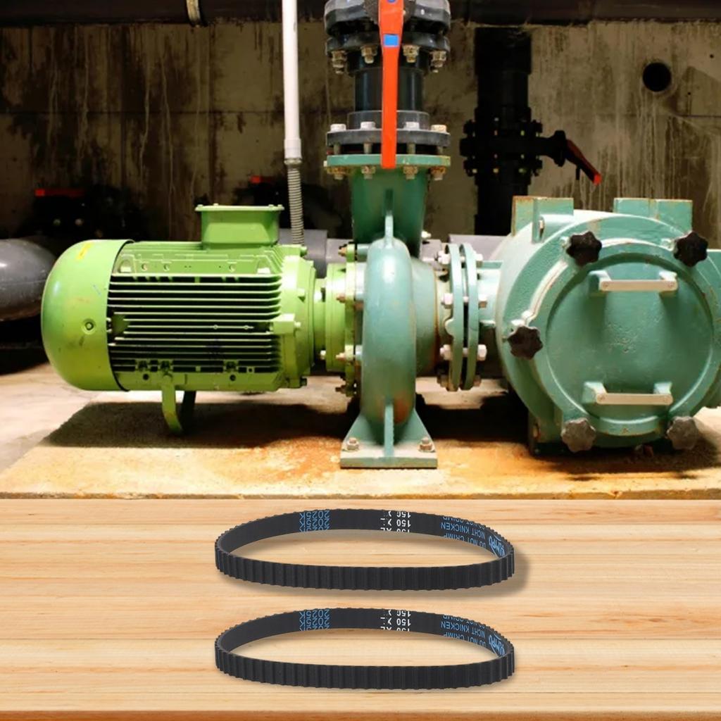 Reliable Gear Drive Belt 150XL037 Timing Belt with 75 Teeth Black Rubber