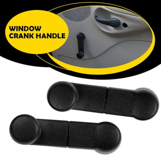 Pair Crank Handle Window Left Right Black For 1993-2011 Ford Ranger Pickup Truck