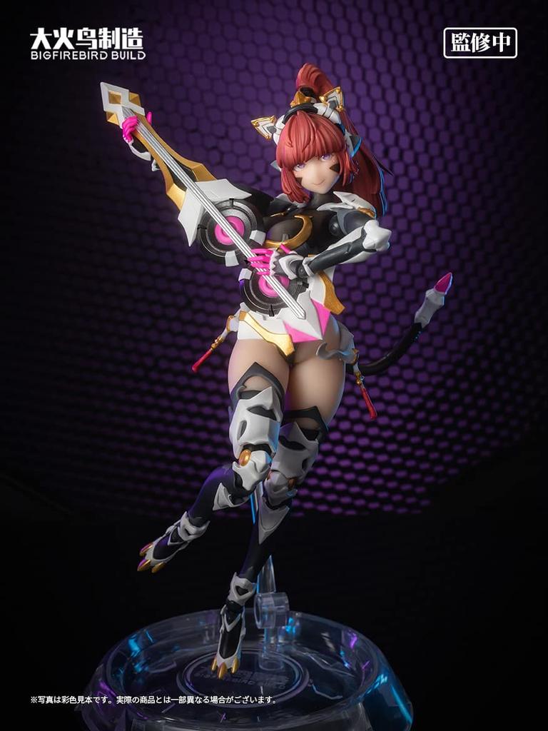 BIGFIREBIRD BUILD Cat Lady 001 Sunflower scale painted movable figure "Science Team" 1/9 PVC&ABS&POM&alloy&silicon