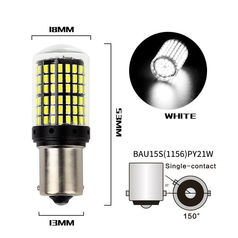 2 Pcs T20 Led Turn Signal Bulbs Canbus 1156 Ba15S P21W 1157 Bay15D P21/5W 7440 7443 W21/5W 3156 3157 Car Rear Brake Light