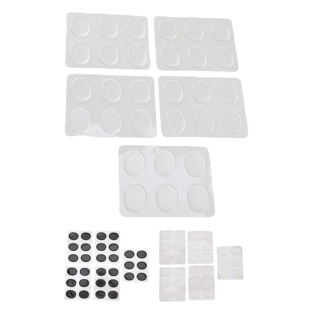 30 Peças Almofada de Gel para Bateria Autoadesiva Silicone Macio Almofadas de Gel Abafadoras Abafadores de Bateria para Controle de Tom