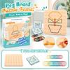 Geoboard Geometrische Form Puzzle - Pädagogisches Nagelbrett für Kinder Lernspielzeug