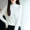 DAFIFY Women's Fashion Casual Fall Winter Solid Color Print Long Sleeve Half Turtleneck Sweaters