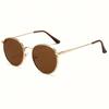 Non-polarized Retro Round Metal Frame Sunglasses Eyewear for Men and Women Metal Frame Sun Glasses