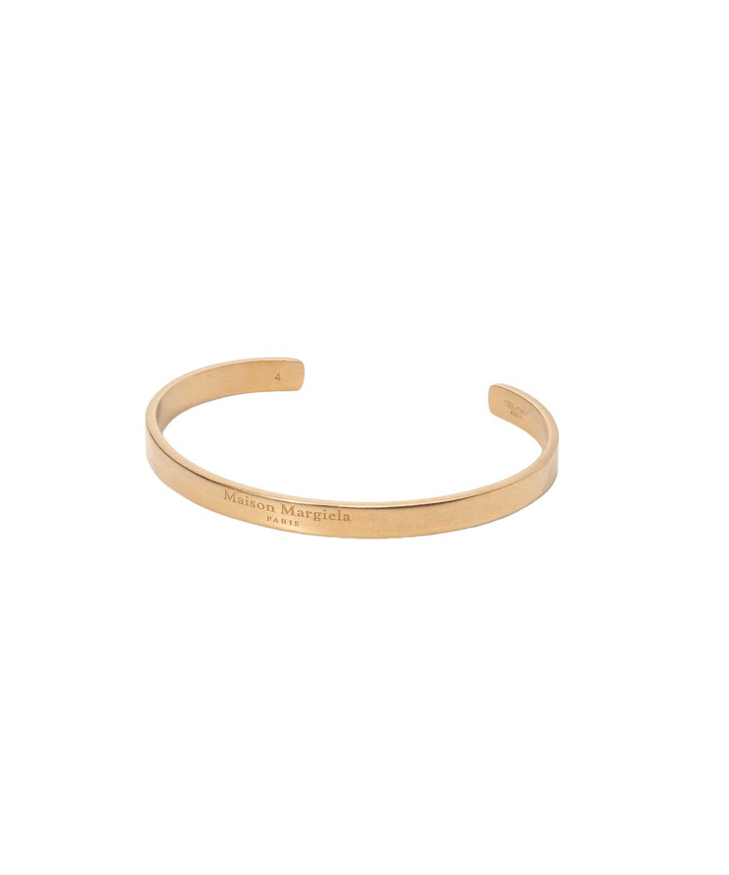 

Bangle SM1UY0065 SV0158 Logo YELLOW GOLD PLATING BURATTATO Brand 6 [Maison Margiela] Women s Size [Product]